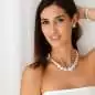 Preview: Trend-Perlenkette weiß barock 12-13 mm, 45 cm, Verschluss rhodiniertes 925er Silber, Gaura Pearls, Estland